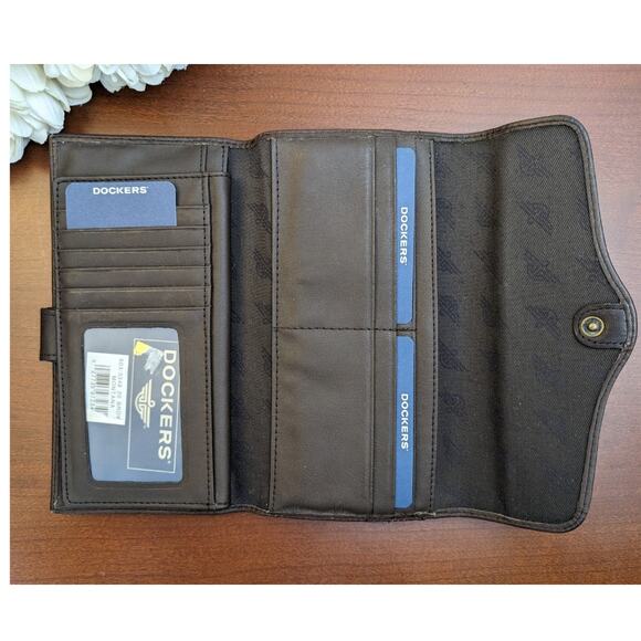 NEW Dockers | Trifold Wallet Montana Brown Pebbled Leather , EXCELLENT Condition - Picture 3 of 7